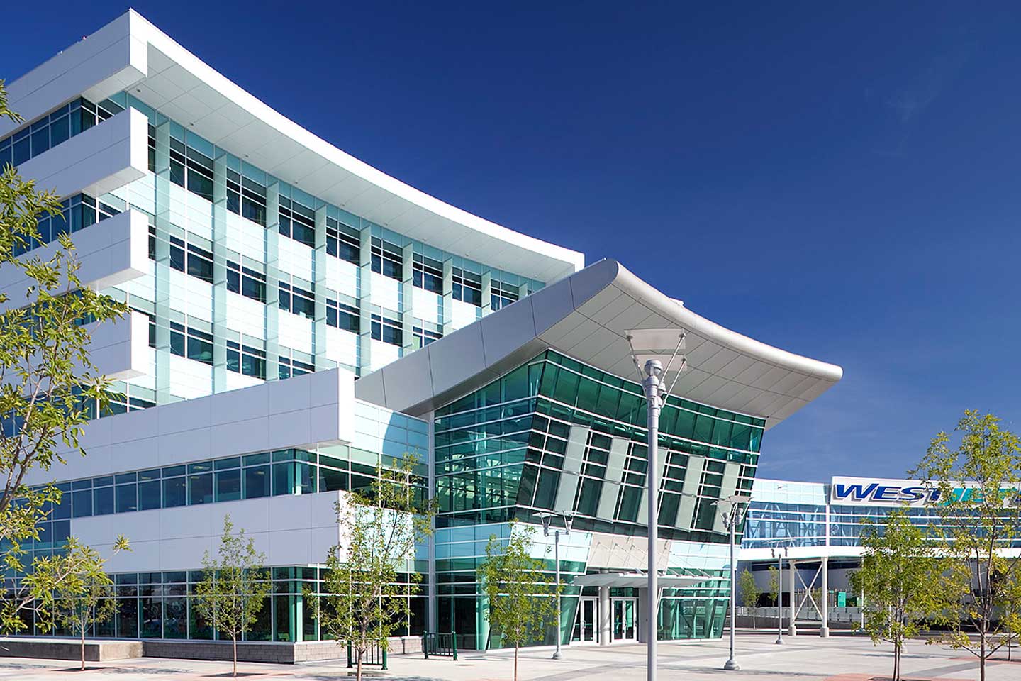 Grant Metal Products metal work on WestJet building